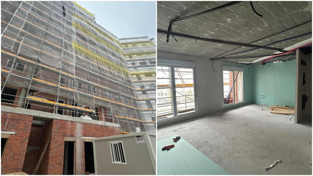 Avance de la obra del edificio Montevideo a marzo de 2026
