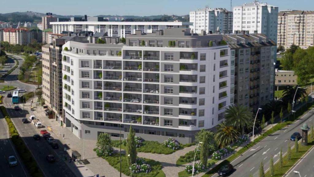 Edificio Montevideo, próximo edificio en la Avenida Alcalde Pérez Arda