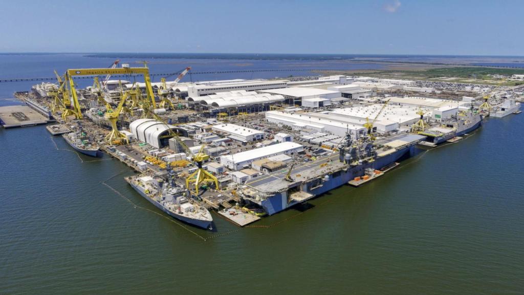 Astillero de Ingalls Shipbuilding en Pascagoula.