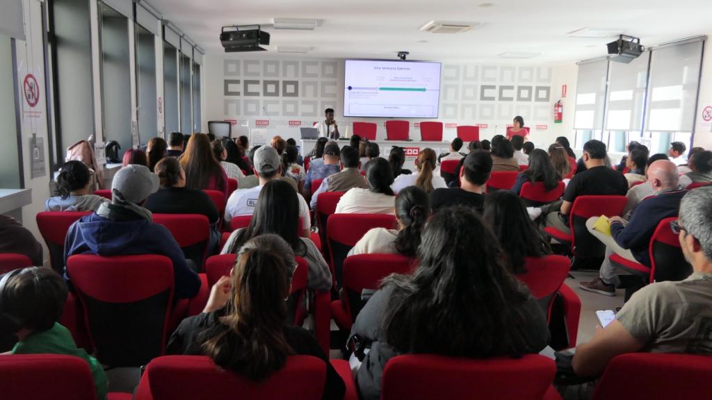 Uno de los talleres de CC.OO. en Valladolid
