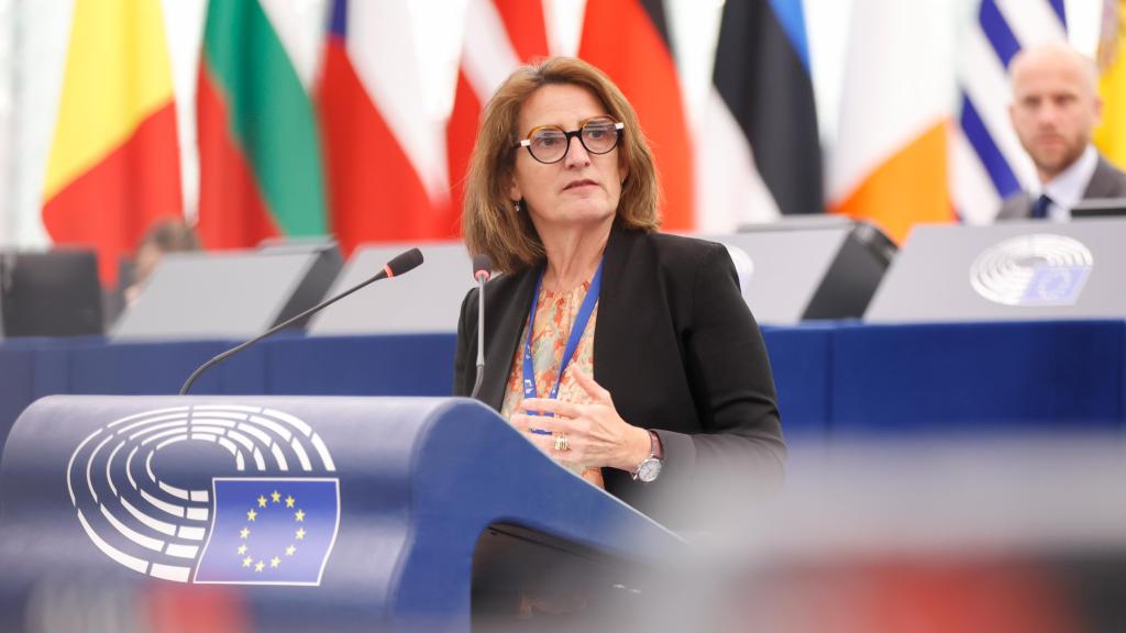 La vicepresidenta primera de la Comisión y responsable de Competencia, Teresa Ribera
