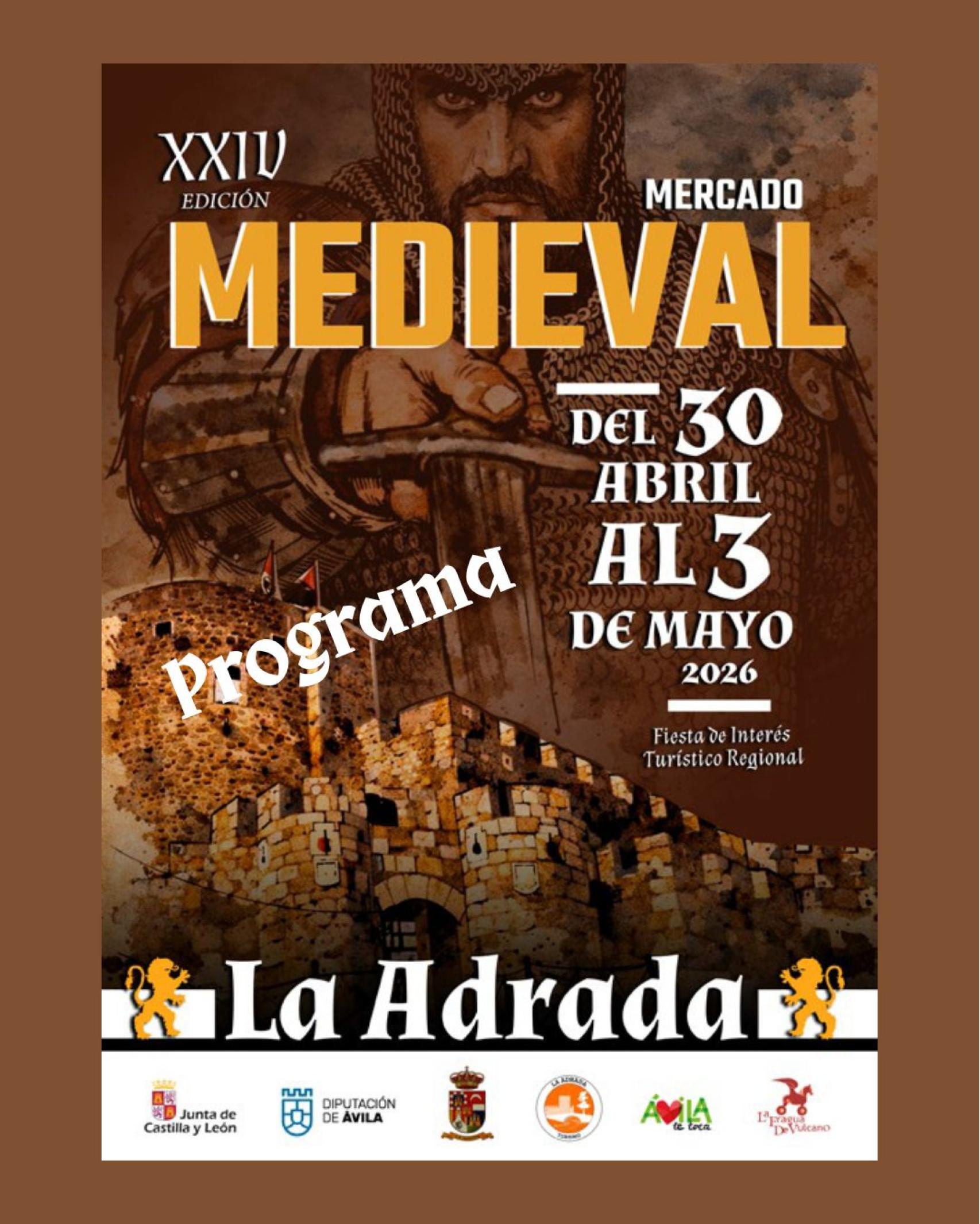 Imagen del cartel de la Feria Medieval de La Adrada.