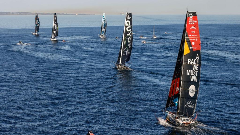 El Malizia lidera una etapa durante la pasada edición de The Ocean Race.