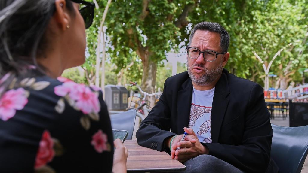 García, durante la entrevista.