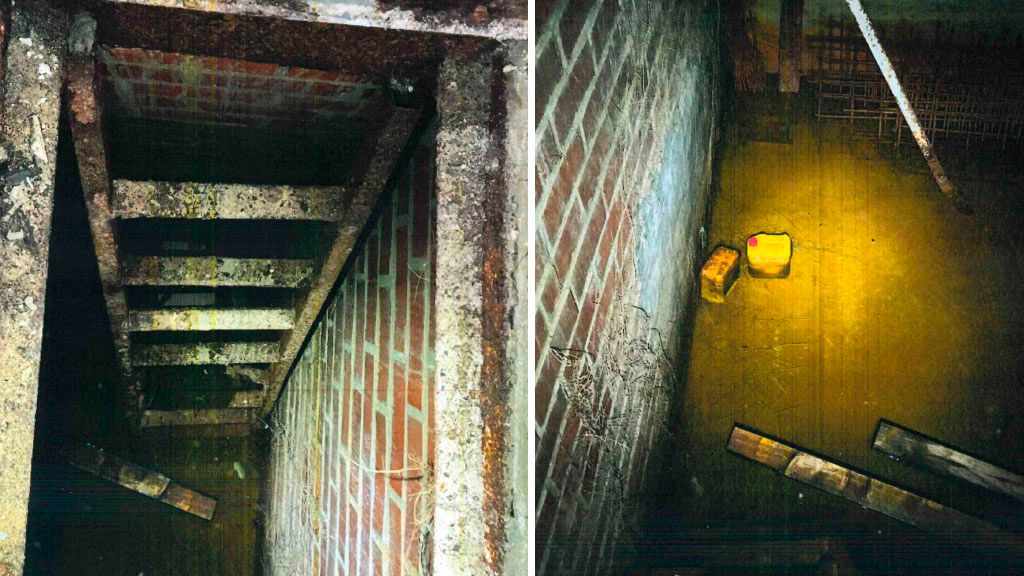 Imagen de la zona que la Guardia Civil registró en el antiguo chalé de Óscar