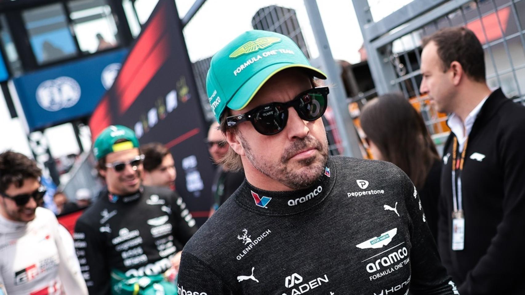 Fernando Alonso durante el GP de Japón.