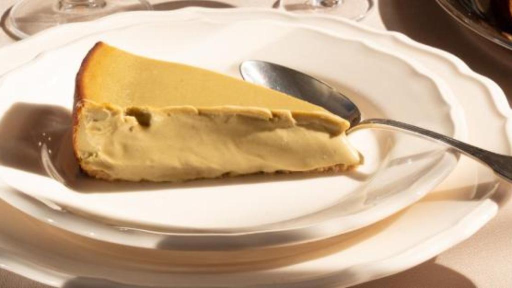 Tarta de queso de pistacho de Kéik.