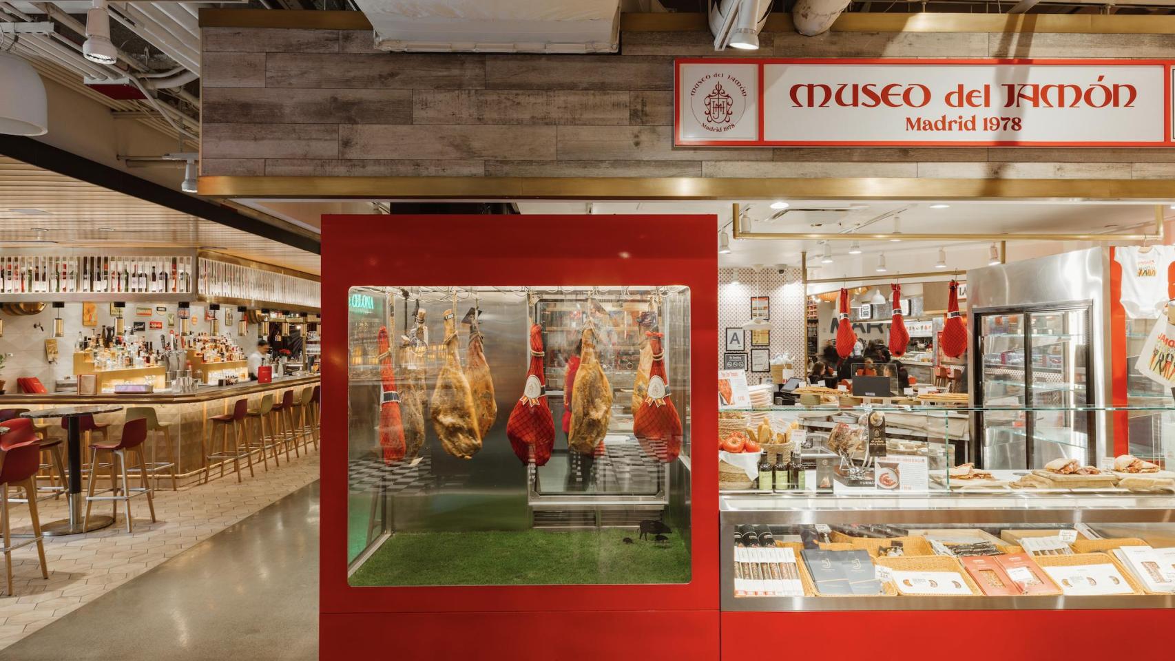 El puesto del Museo del Jamón en Nueva York.