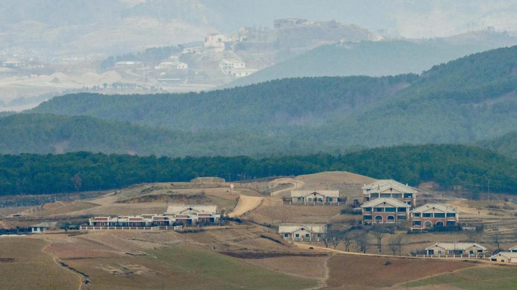 Pueblo fronterizo en Corea del Norte