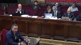 El empresario Víctor de Aldama durante su declaración en el Tribunal Supremo.