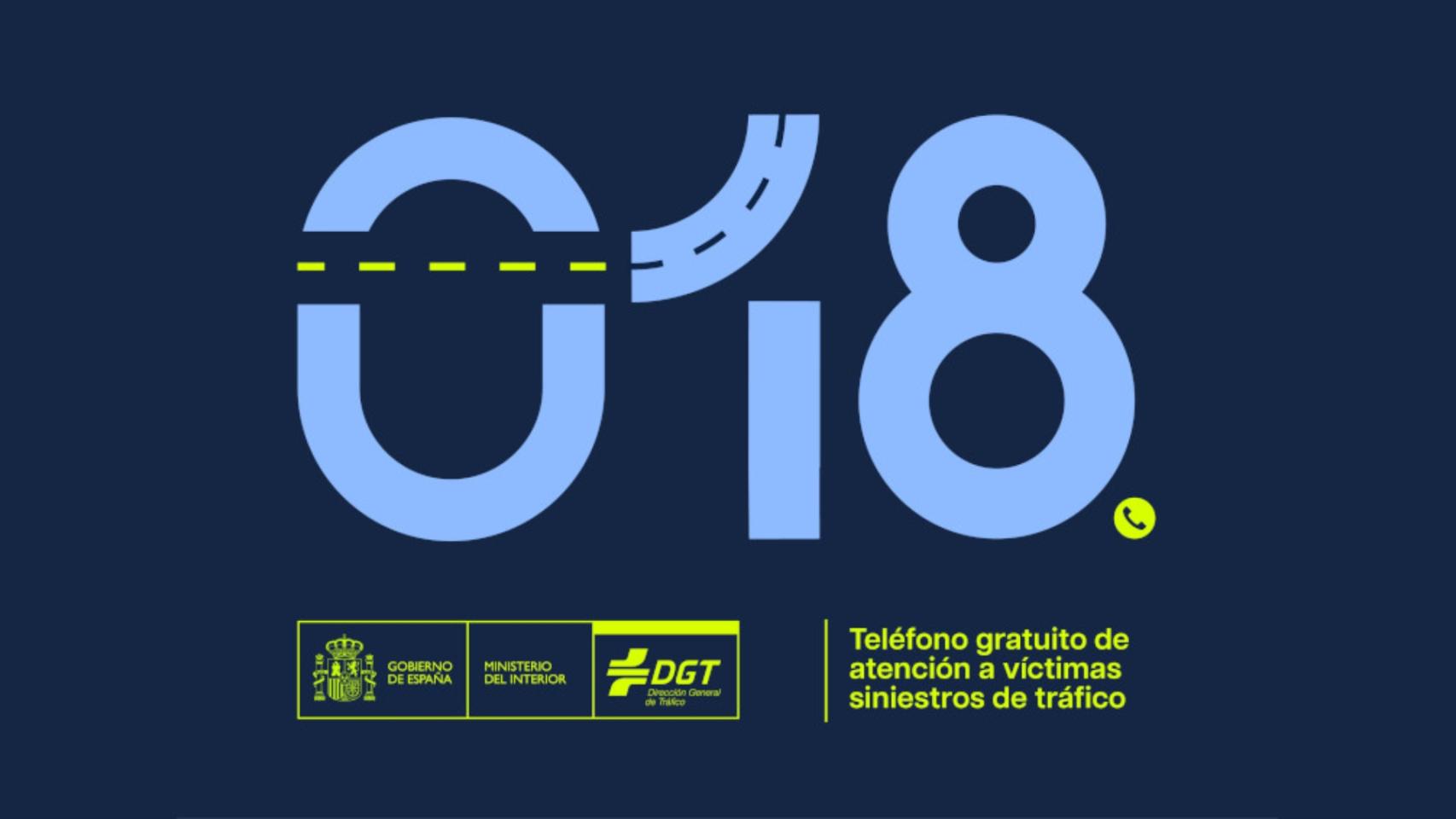 018, número gratuito de atención a víctimas de siniestros de tráfico