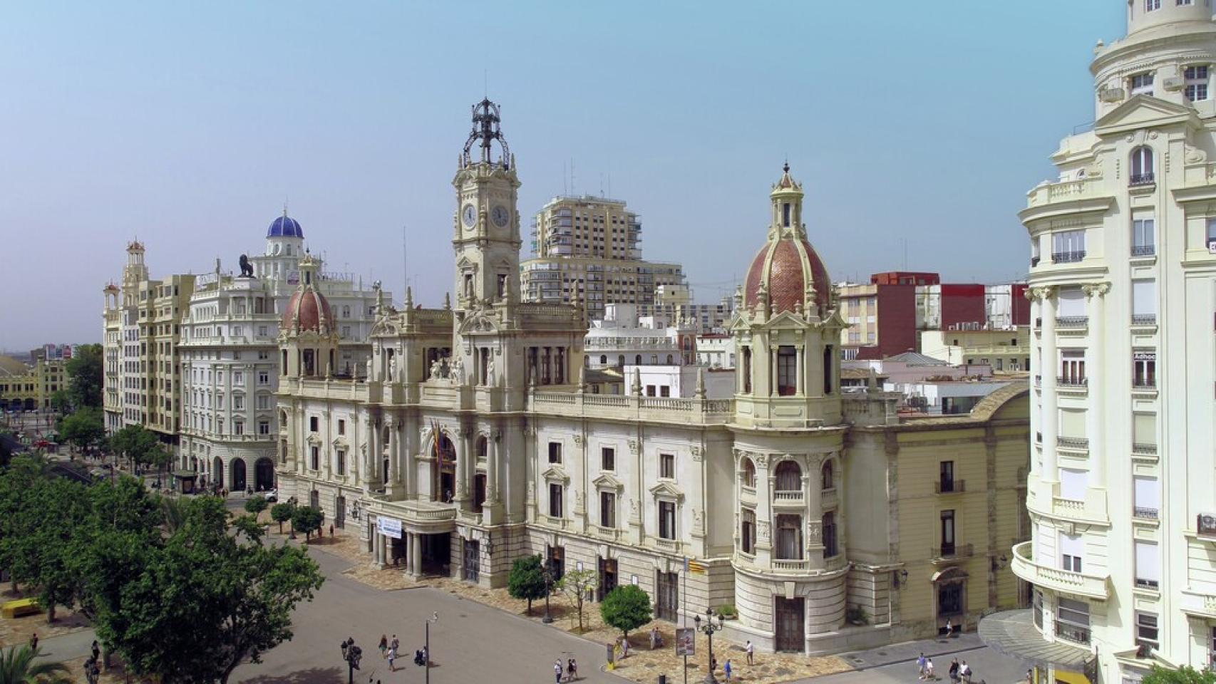 Plaza del Ayuntamiento de Valencia.