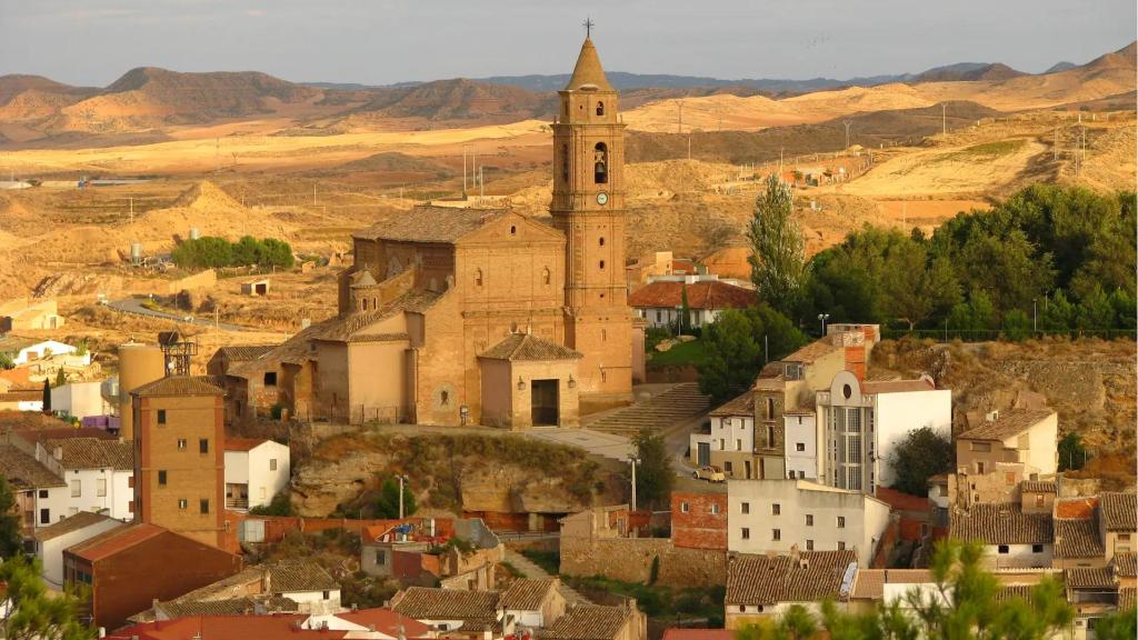 Urrea de Gaén desde arriba.
