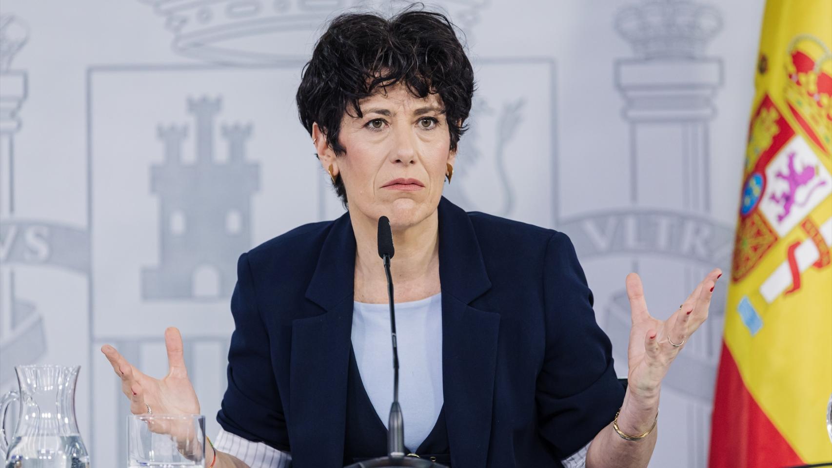 La ministra portavoz, Elma Saiz.