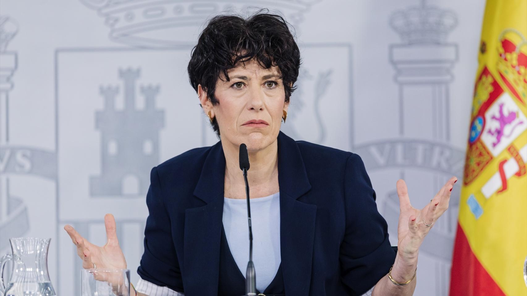 La ministra portavoz, Elma Saiz.