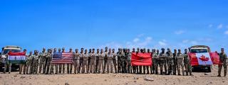Foto de las naciones participantes en los ejercicios African Lion