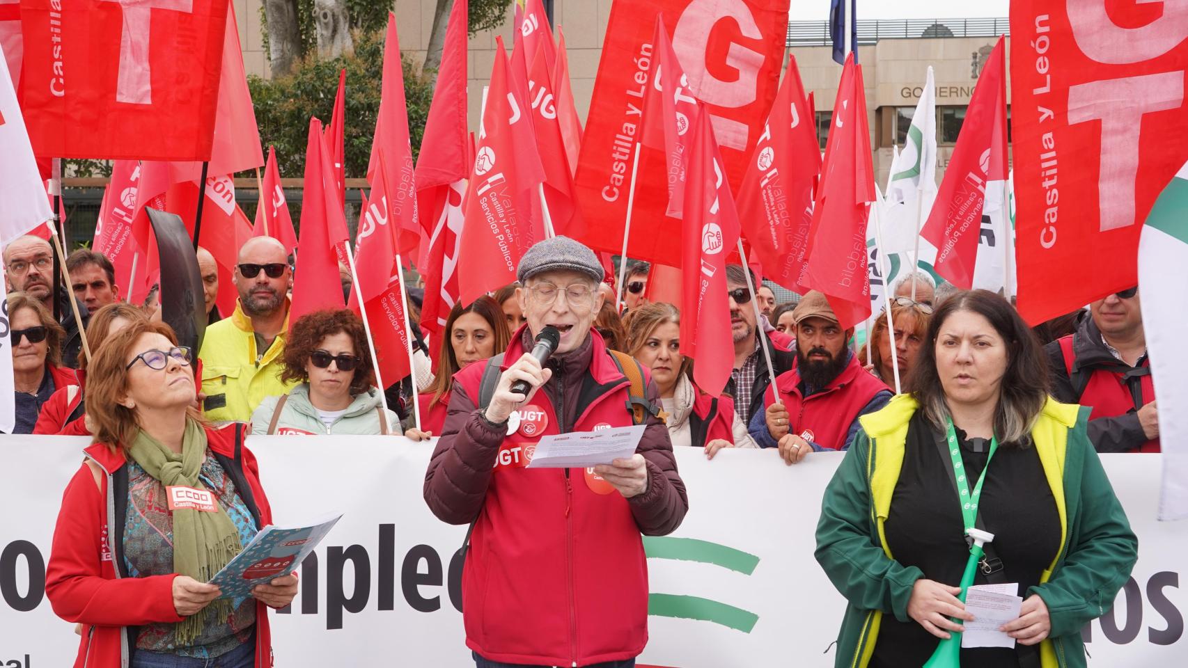 Imagen recurso de una manifestación del sindicato UGT en Valladolid.