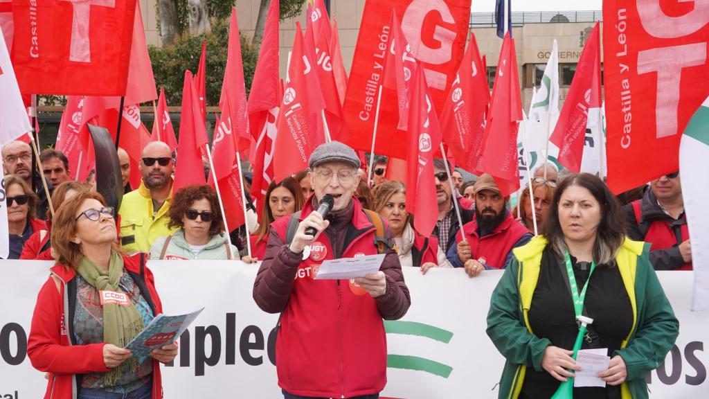 Imagen recurso de una manifestación del sindicato UGT en Valladolid.