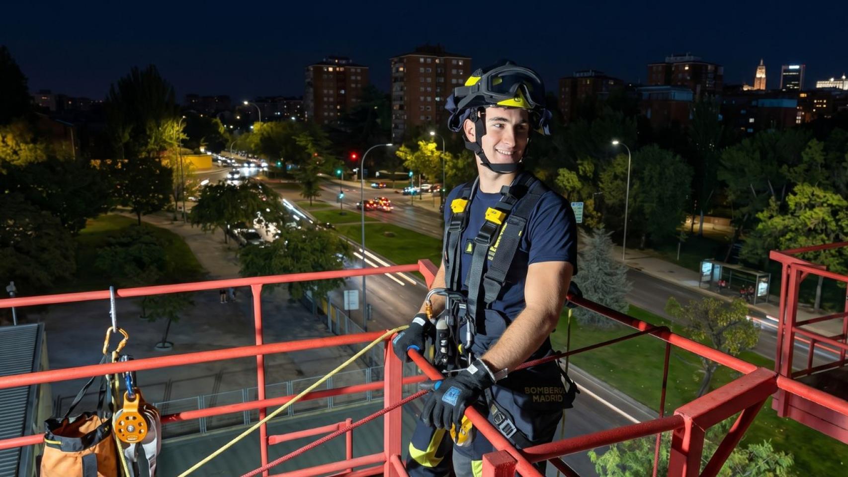 Daniel Arroyo, bombero del Ayuntamiento de Madrid.