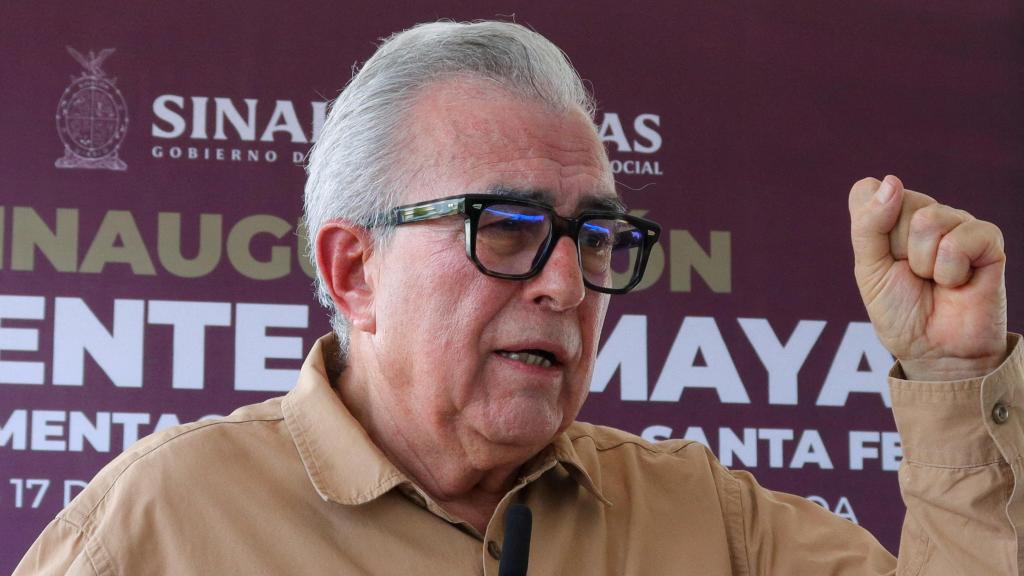 Rubén Rocha Moya, gobernador de Sinaloa, en una imagen de archivo de julio de 2025.