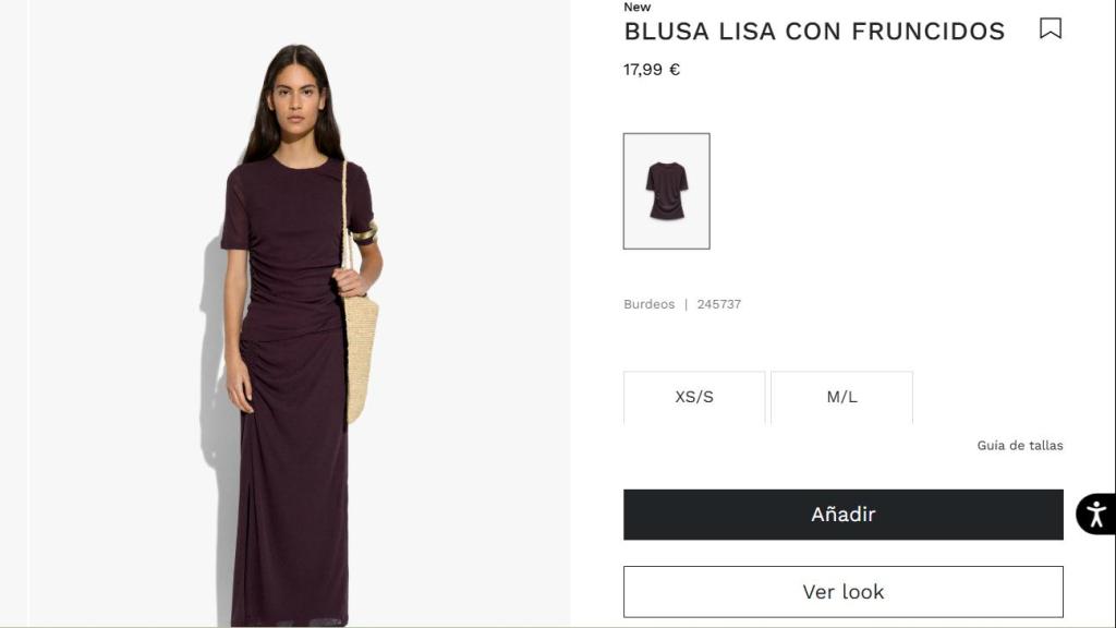 Blusa lisa. Ref. 245737