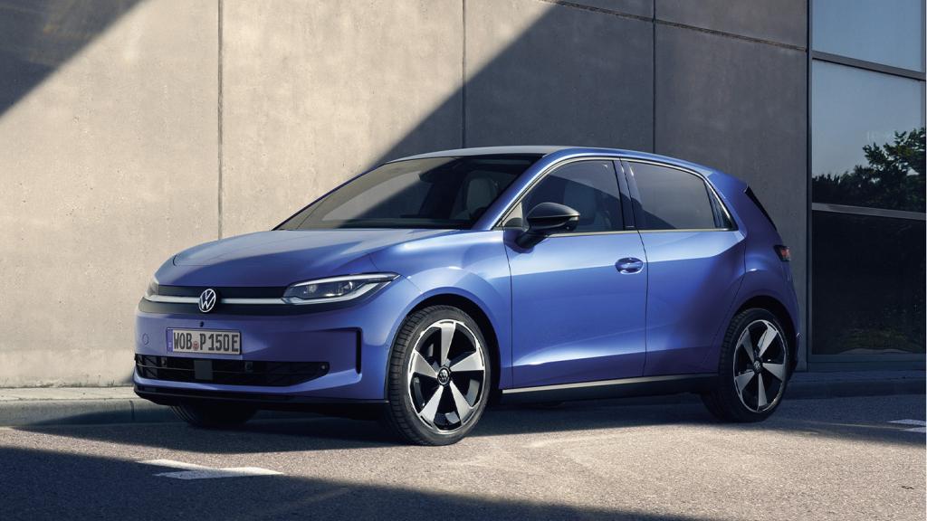 Vista tres cuartos delantera del Volkswagen ID. Polo, modelo que se fabricará en Barcelona.