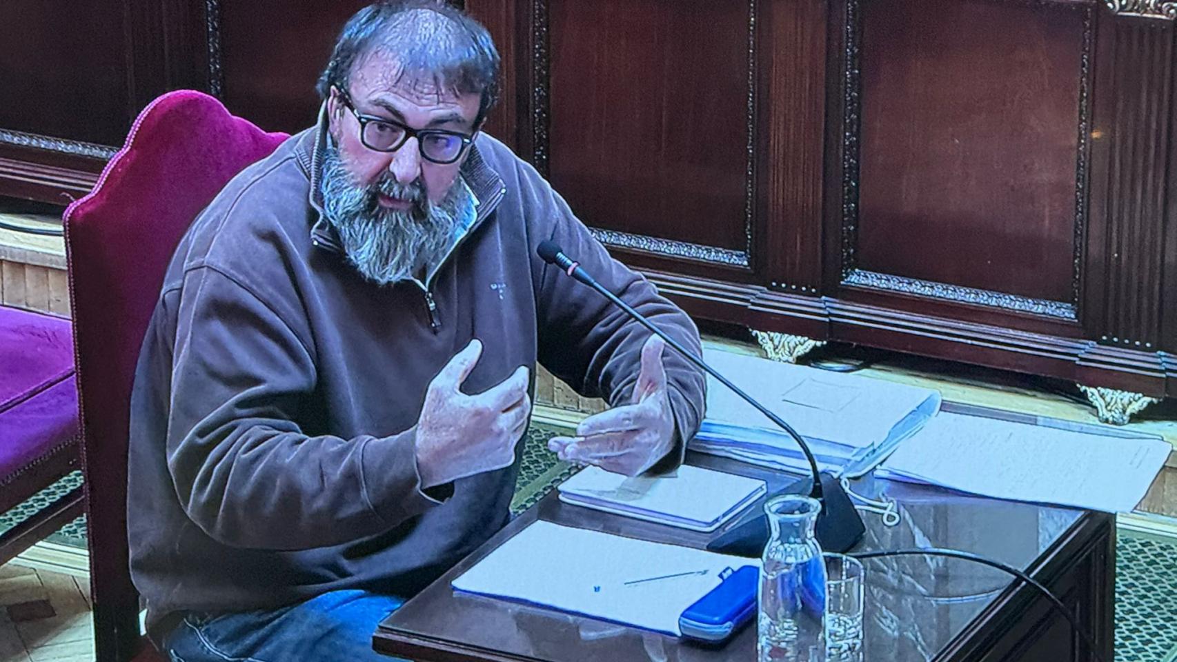 Koldo García durante un momento de su declaración ante el Tribunal Supremo.