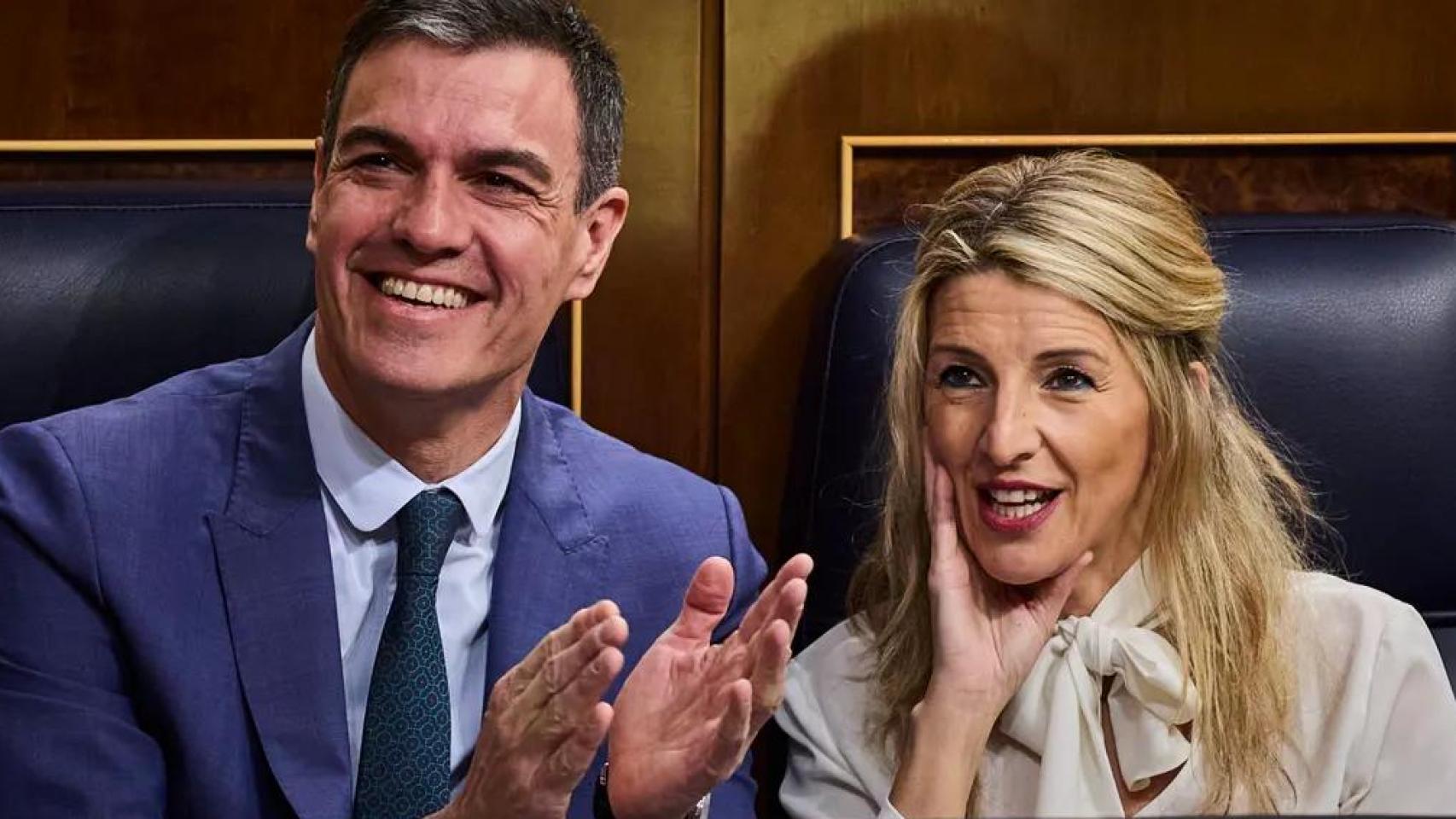 Pedro Sánchez y Yolanda Díaz.