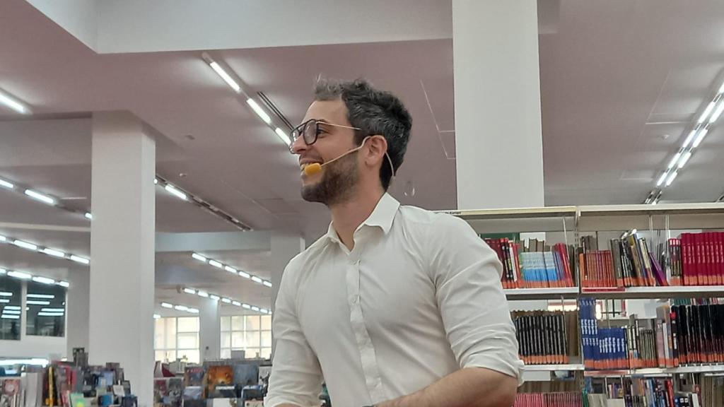 El Doctor Felices antes de dar inicio a la jornada de INFLUCIENCIERS.