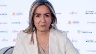 La ministra de Educación, Formación Profesional y Deportes, Milagros Tolón, participa en un desayuno organizado por Europa Press,