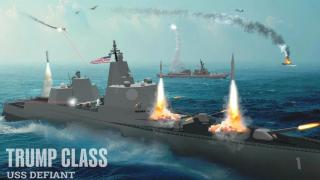 Diseño del primer acorazado de la futura clase Tump de EEUU