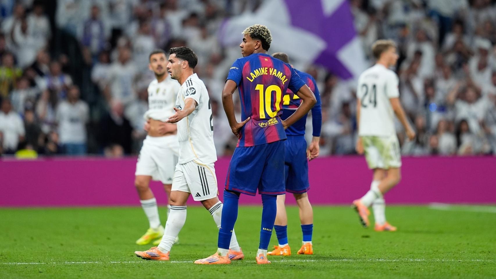 Lamine Yamal, en un Clásico de La Liga contra el Real Madrid