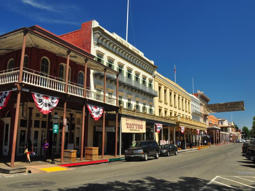 La vieja ciudad de Sacramento.