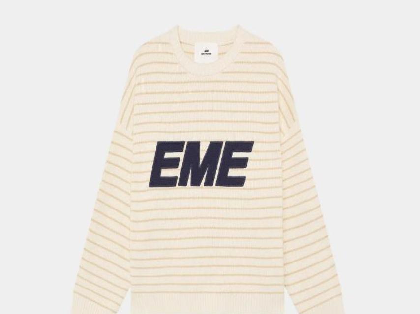 Pinstripe Sugar Knit Sweater, de Eme Studios.