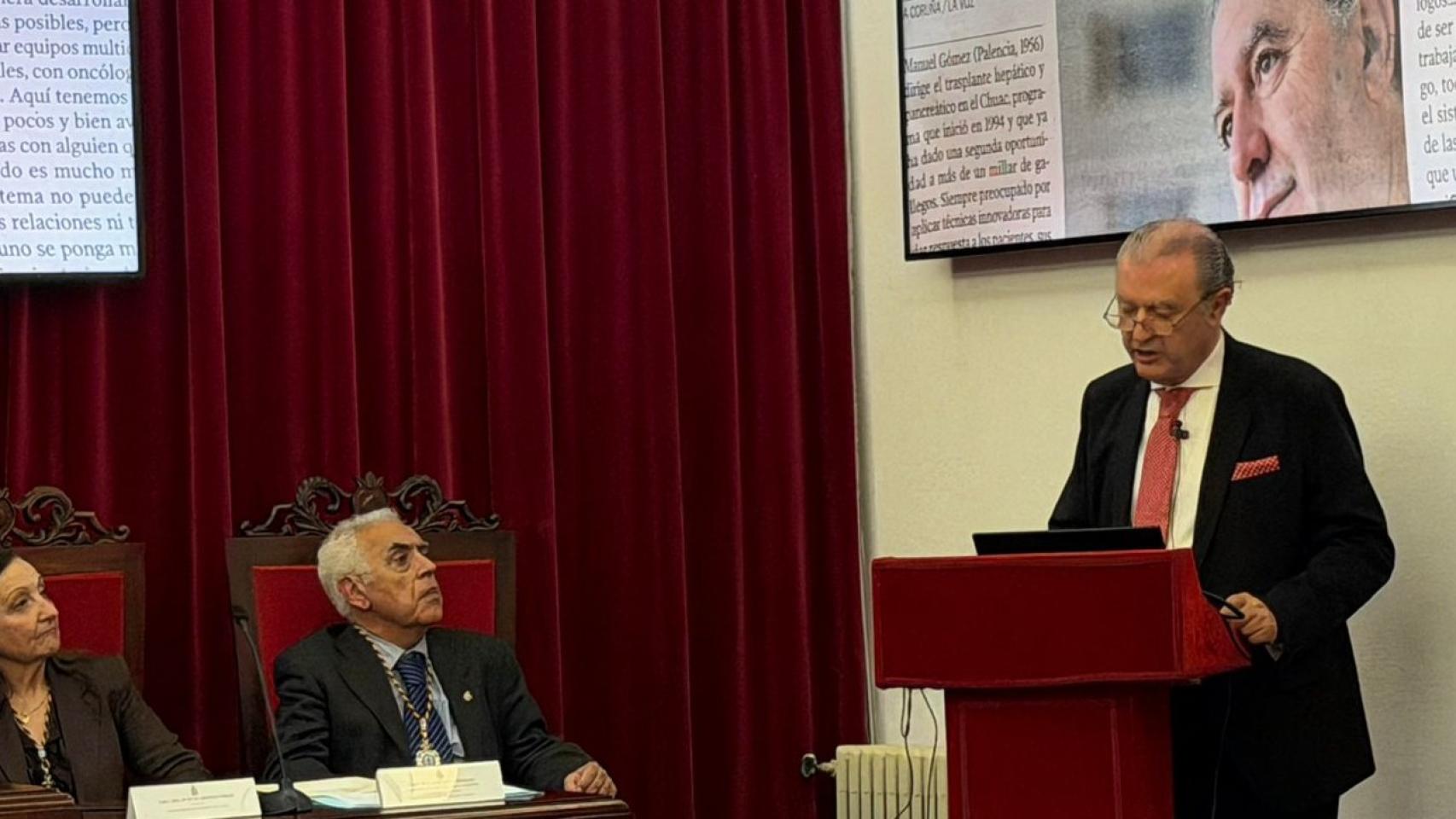 Acto celebrado este jueves en la Academia de Medicina de Galicia  