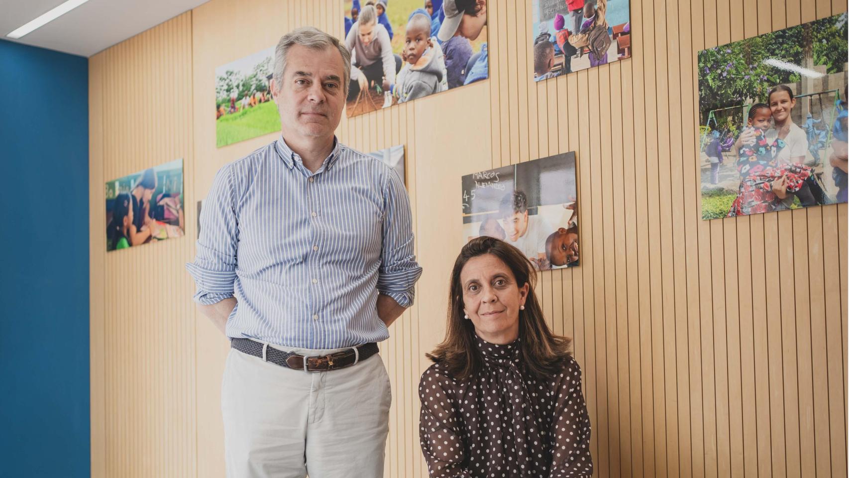 Ángel de la Vega, director del colegio Arturo Soria y Josefina Somodevilla Sepúlveda, subdirectora académica del colegio.