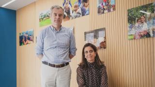 Ángel de la Vega, director del colegio Arturo Soria y Josefina Somodevilla Sepúlveda, subdirectora académica del colegio.