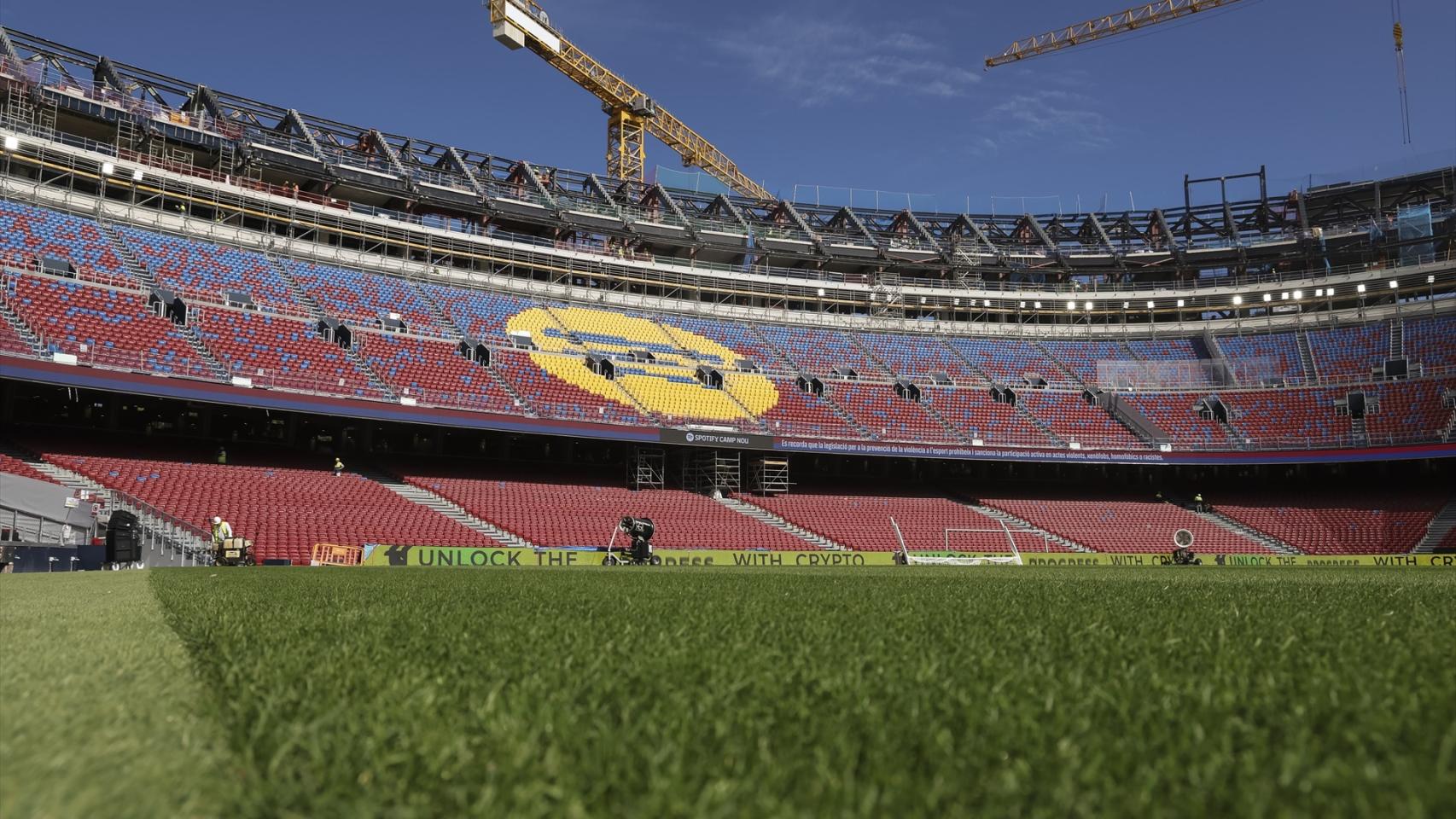 Imagen de archivo de las obras del Camp Nou.