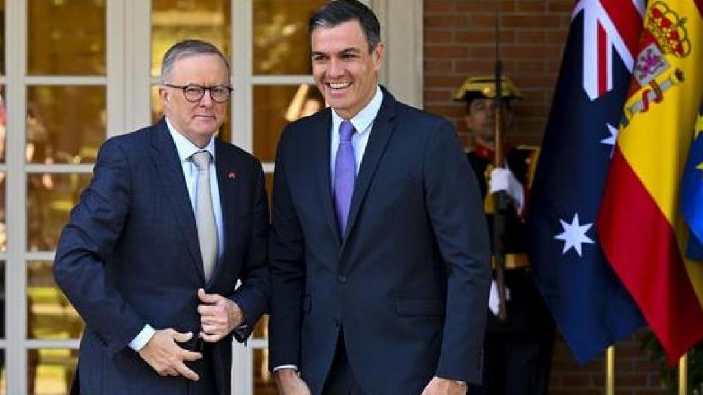 Anthony Albanese, Primer Ministro de Australia, junto a Pedro Sánchez.