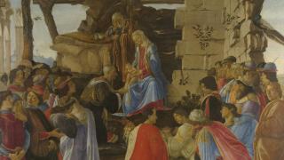 Sandro Botticelli: Adoración de los Magos, 1475 (detalle). Foto: Galleria Uffizi