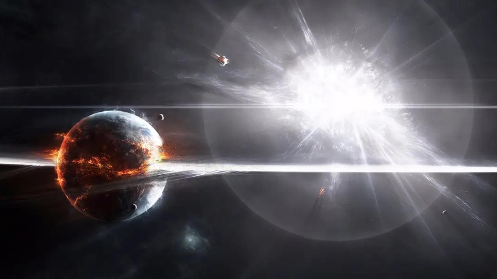 Explosión de una supernova.
