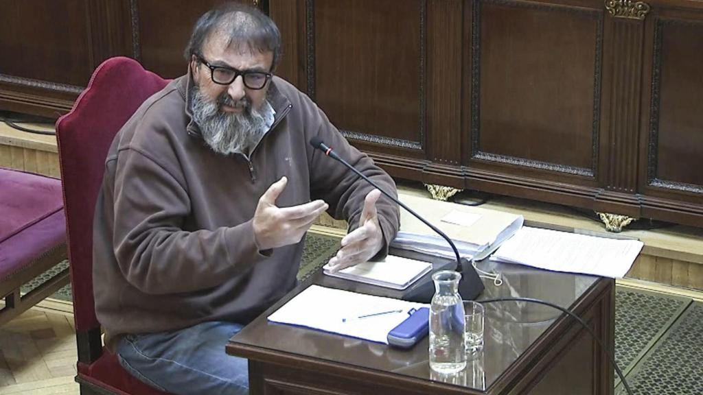 Koldo García, exasesor del exministro José Luis Ábalos, ayer jueves durante su declaración en el Tribunal Supremo-