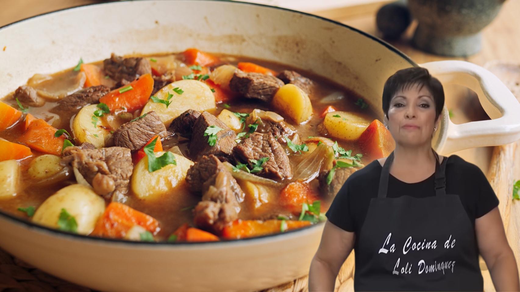 La cocinera Loli Domínguez en un montaje de El Español