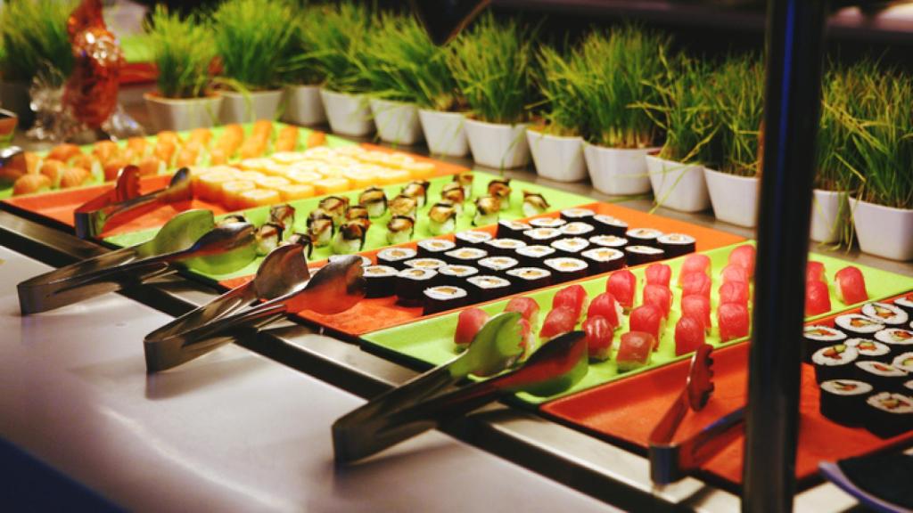 Buffet libre asiático.