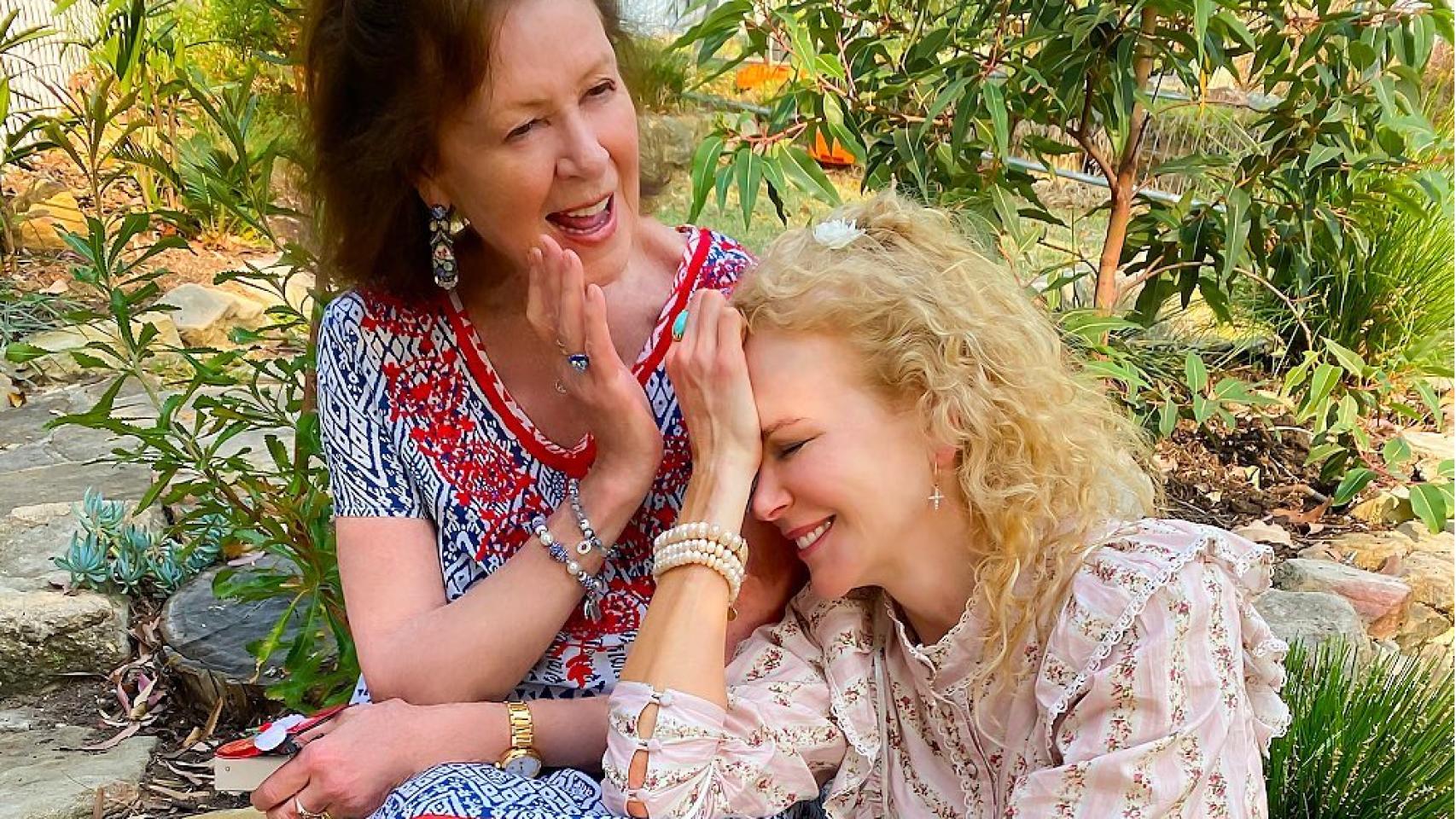 Nicole Kidman y su madre.
