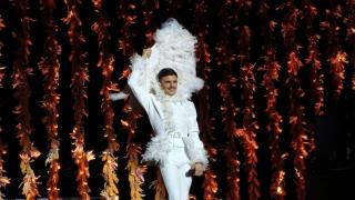 Rodrigo Cuevas durante el show.