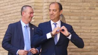José Luis Bancalero, en uno de sus últimos actos públicos por el Día de Aragón