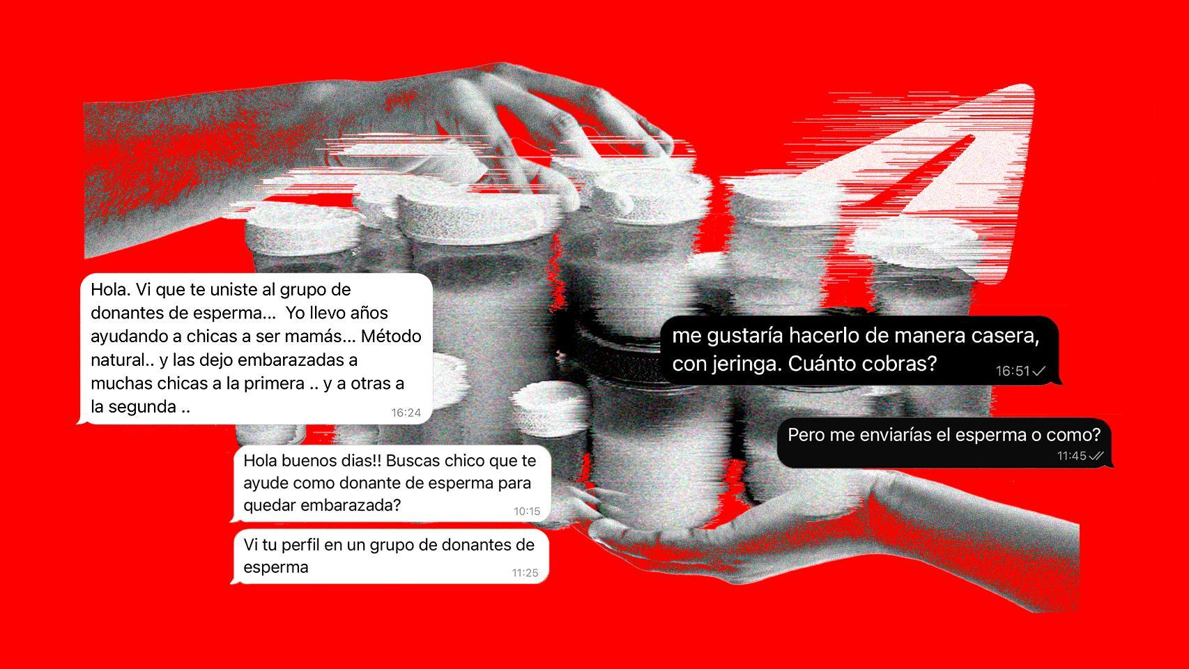 El mercado negro de semen en España que opera a través de Telegram.