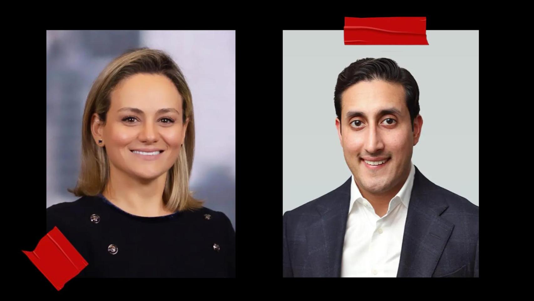 Lorna Hajdini, directora Ejecutiva en JPMorgan Chase en Nueva York y Chirayu Rana, antiguo empleado de la empresa