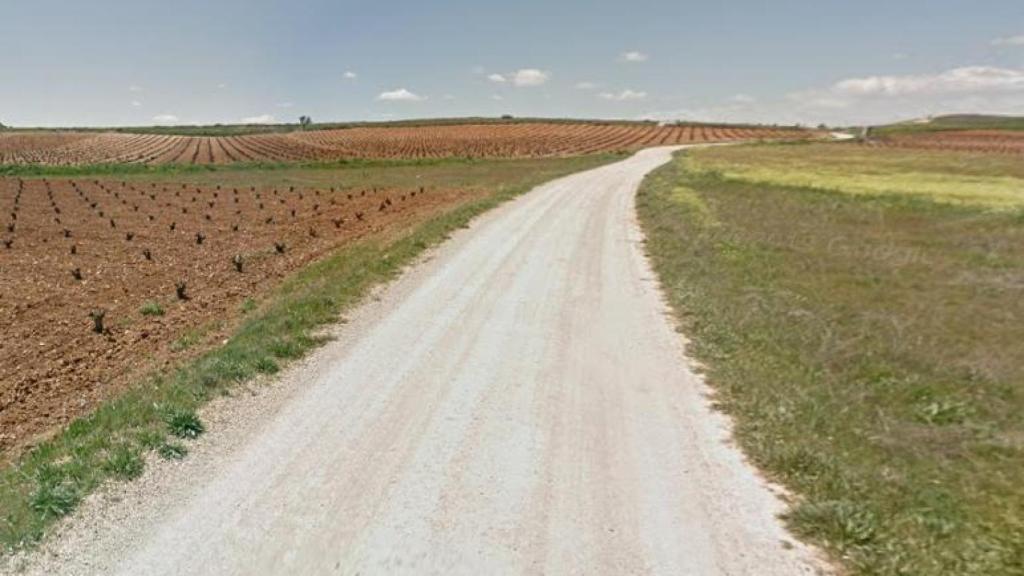 Camino rural entre Santa María de los Llanos y El Pedernoso (Cuenca). Foto: Google Maps.